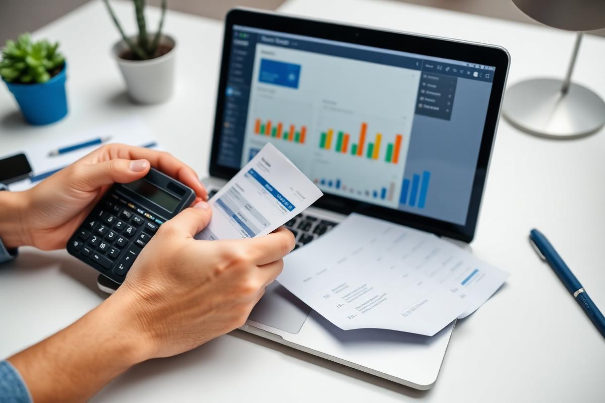 Calculadora e painel de anúncios no notebook — quanto custa anunciar no Google — Luan Felipe Pro