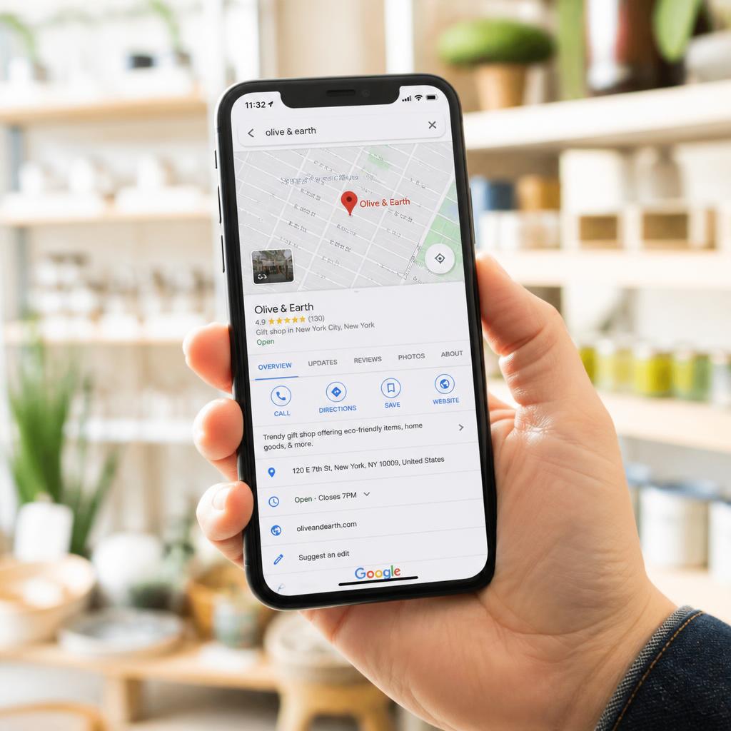 Celular mostrando localização no Google Maps — Luan Felipe Pro Santa Cruz/RN